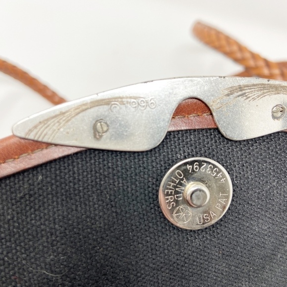 BRIGHTON | Vintage Black Classic Leather Tote - Picture 14 of 16